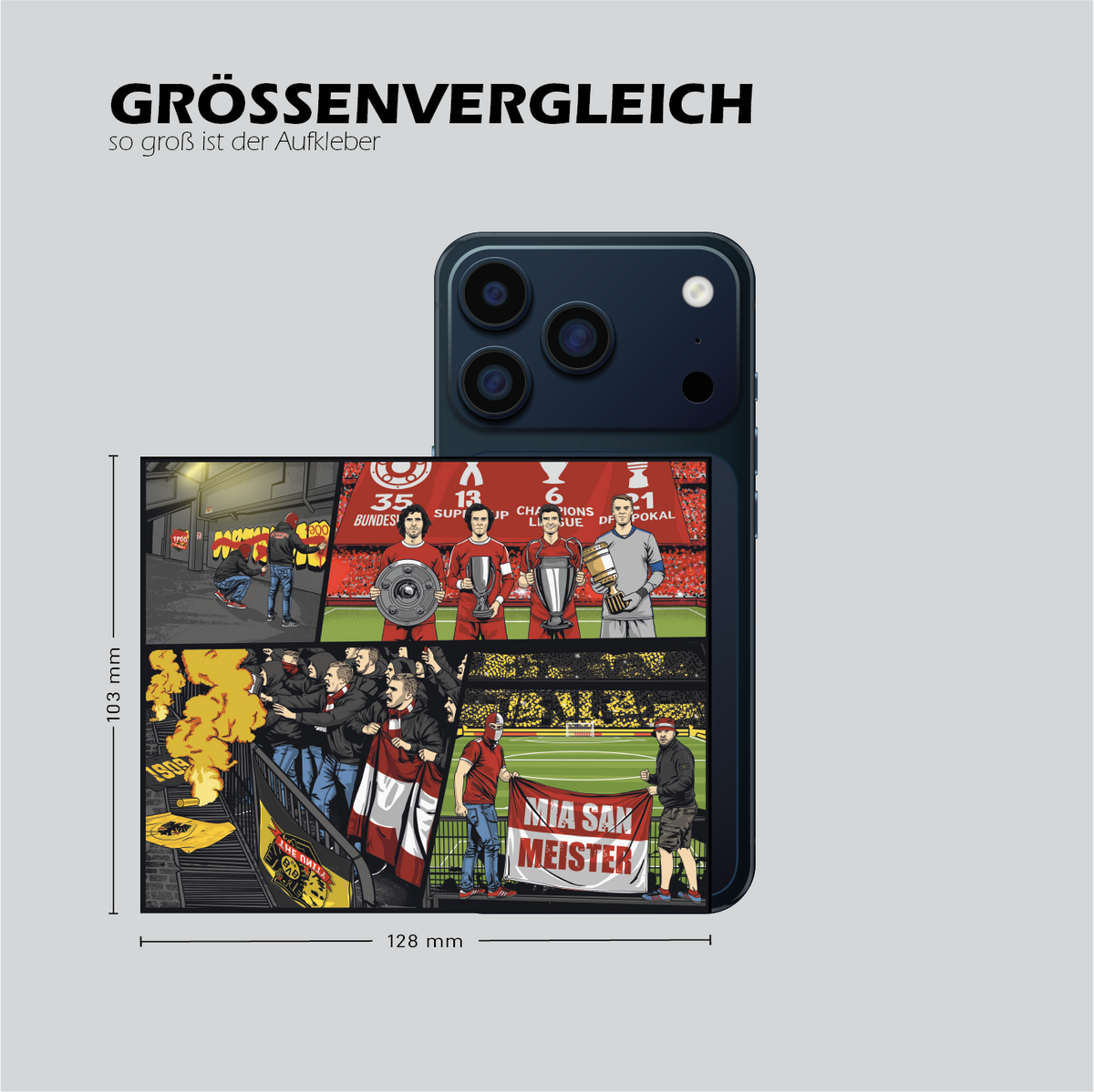 ANTI DORTMUND - Größenvergleich