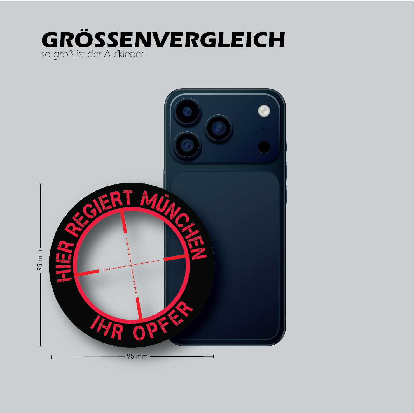 FADENKREUZ - Größenvergleich
