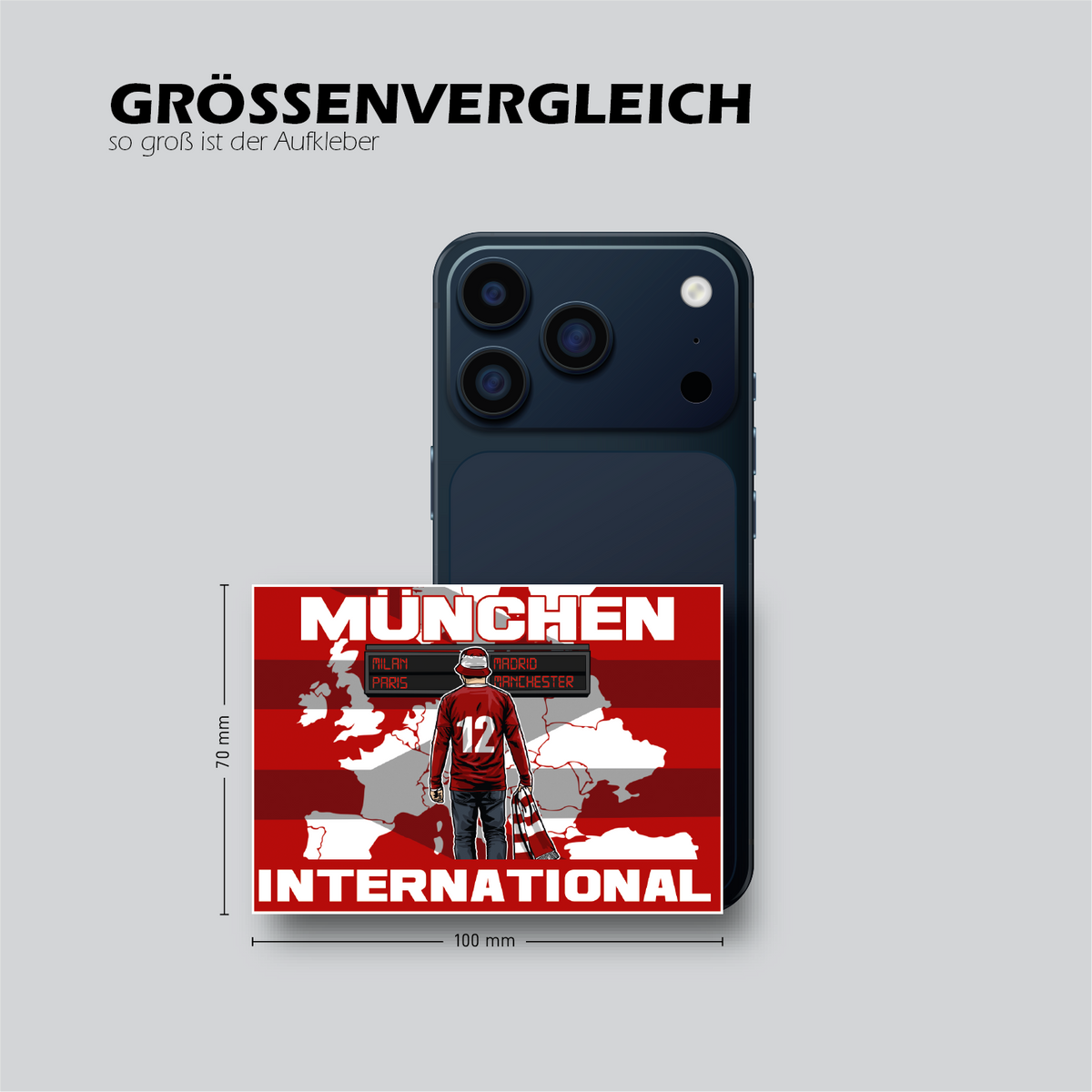 INTERNATIONAL - Größenvergleich