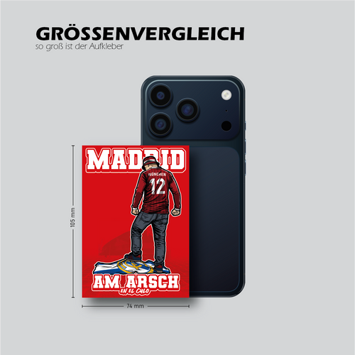 MADRID AM ARSCH - Größenvergleich