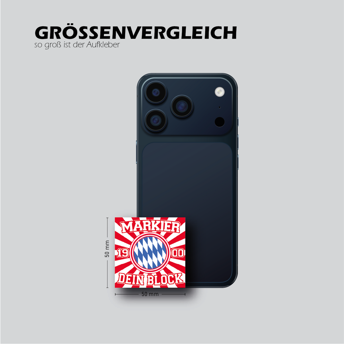 MARKIERUNG - Größenvergleich