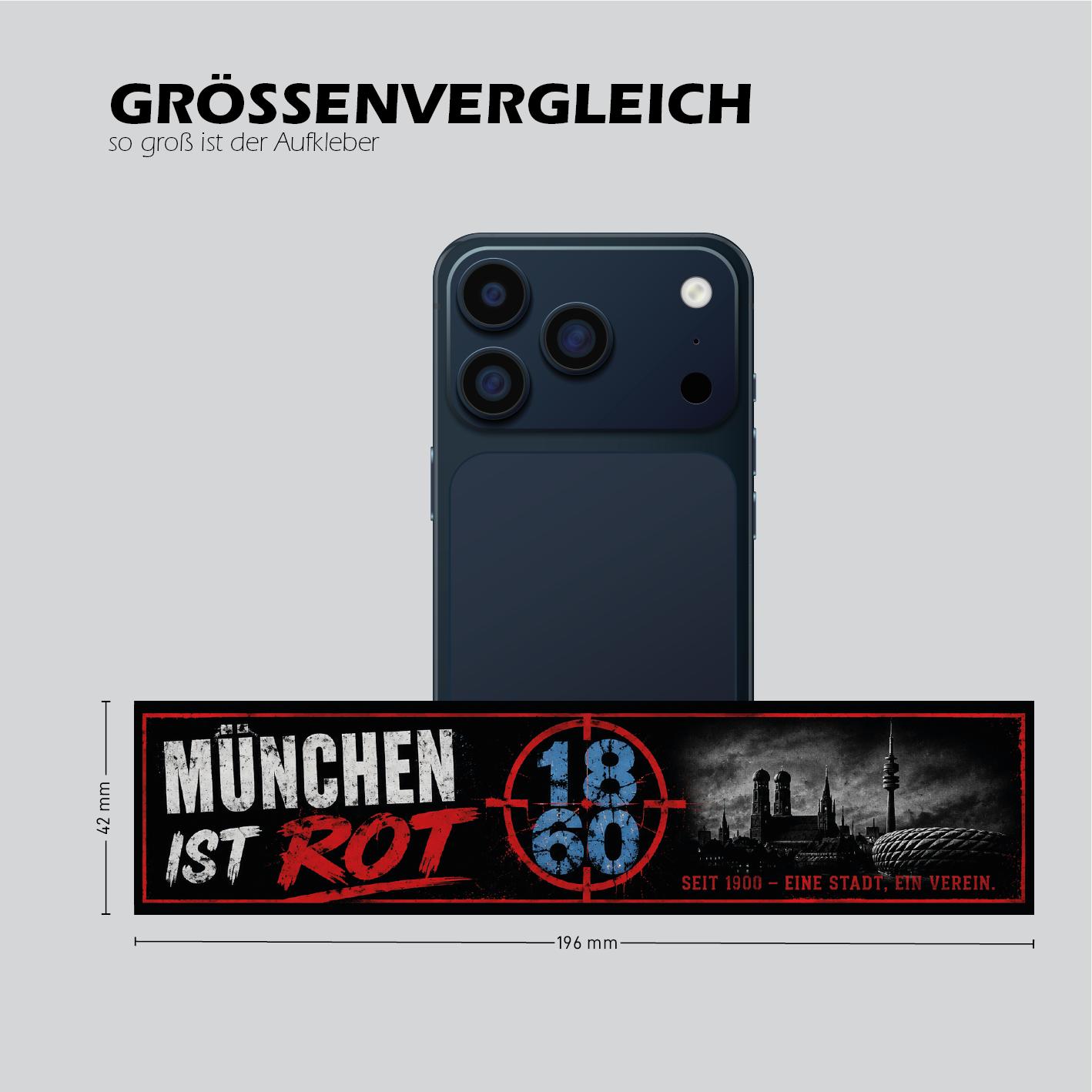 MÜNCHEN IST ROT - Größenvergleich