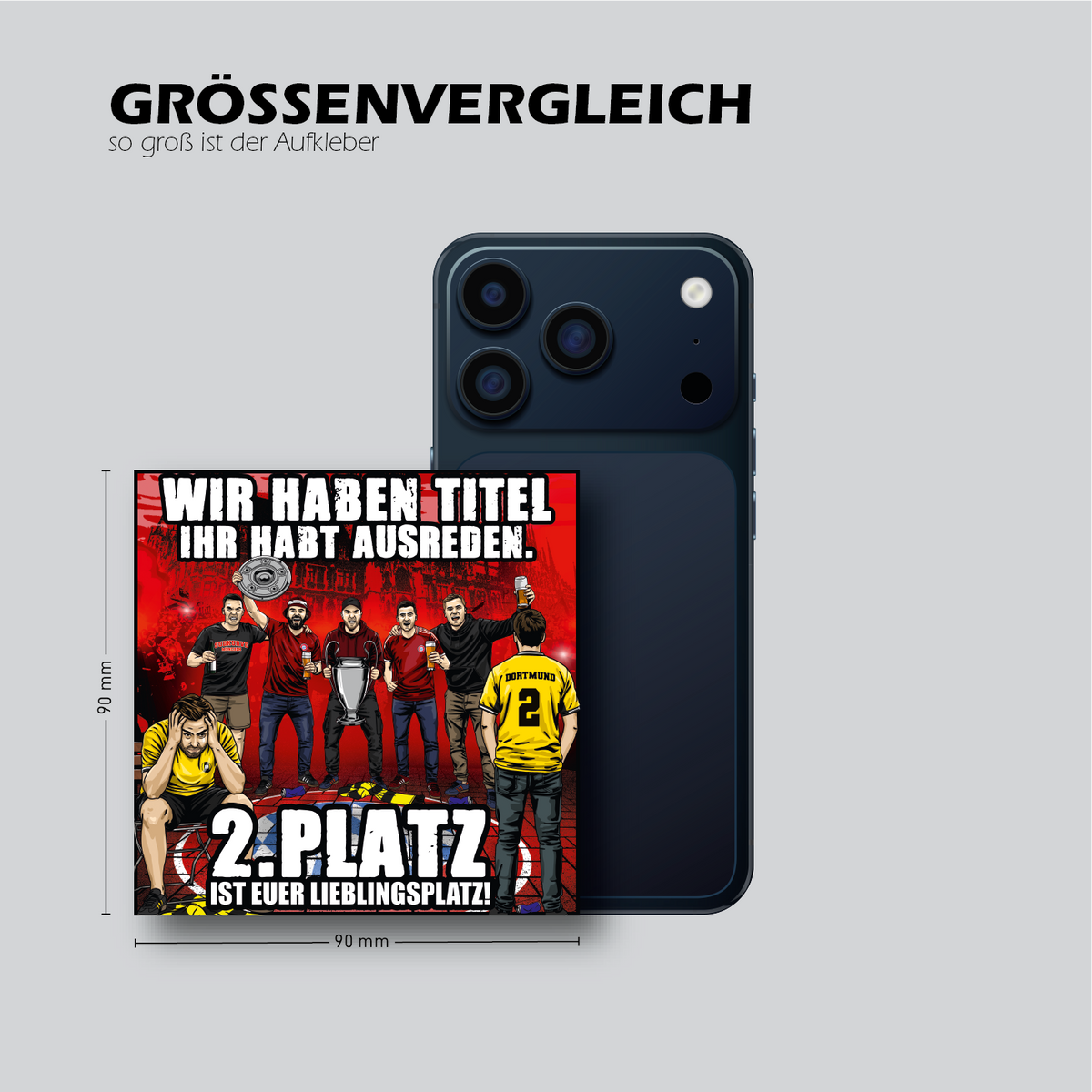 ZWEITMUND- Größenvergleich